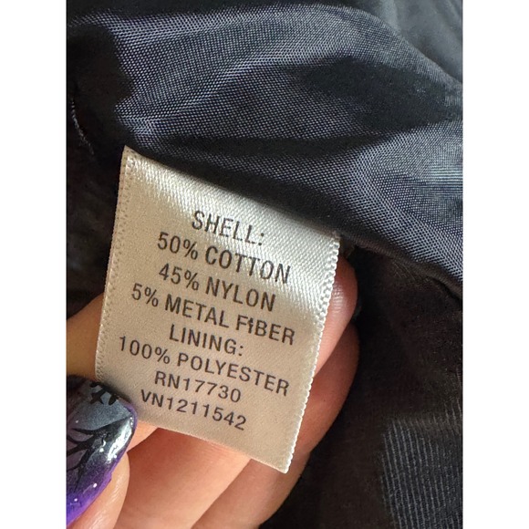 Converse One Star Moto Jacket L Black Zip Biker Style Quilted Shoulder Target - Picture 5 of 14